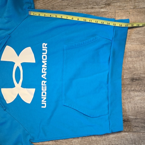 Under Armour Sweatshirt, Size: Large, Teal Blue - Picture 3 of 4